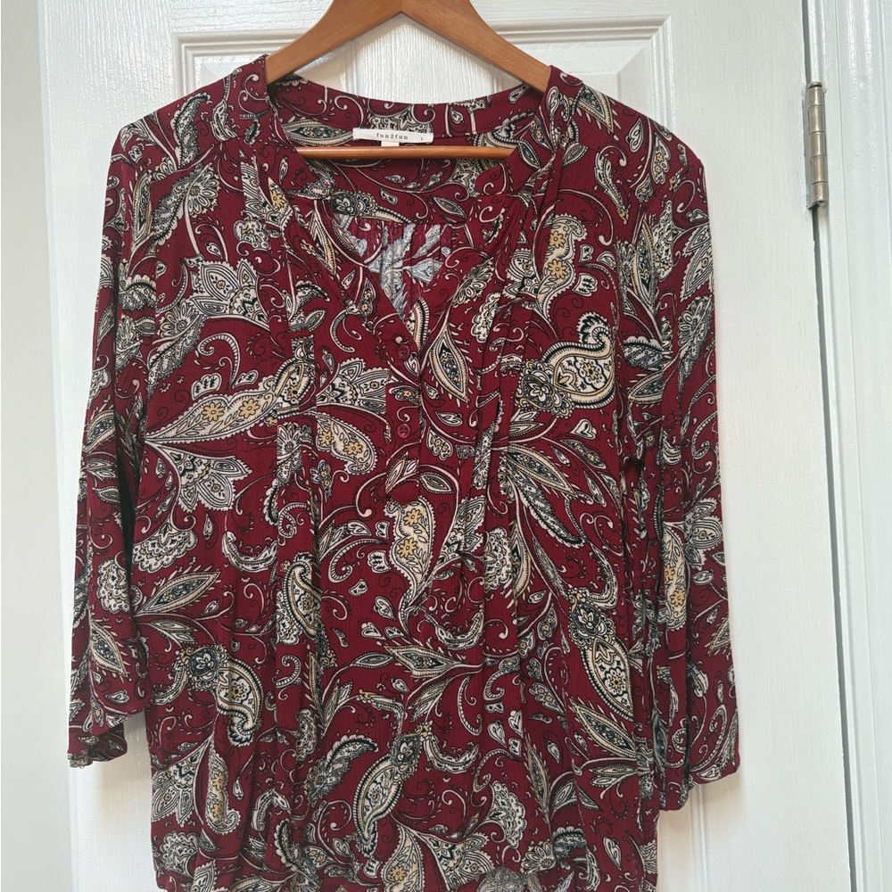 Paisley Print Women's Top
